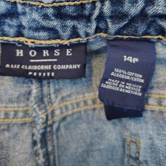 Crazy Horse VTG Deep Pocket Mid-rise Cotton Denim Blue Jeans Size 14p Women's... - Picture 3 of 6